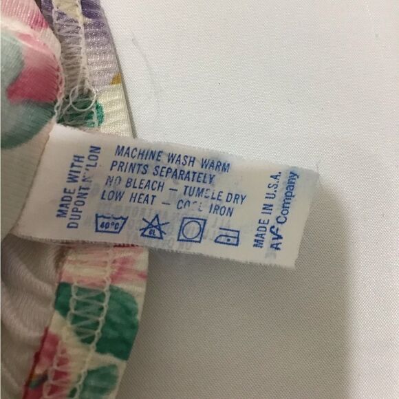 Vanity Fair Pink Midi Slip Vintage Made In U.S.A Rose Print Size Small - Picture 7 of 8